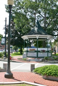 The gazebo at the Milford Oval provides a stage for performers during festivals, band performances and other events.